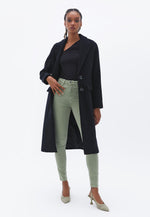 High Rise Skinny Fit Pants - ANTIK OIL GREEN